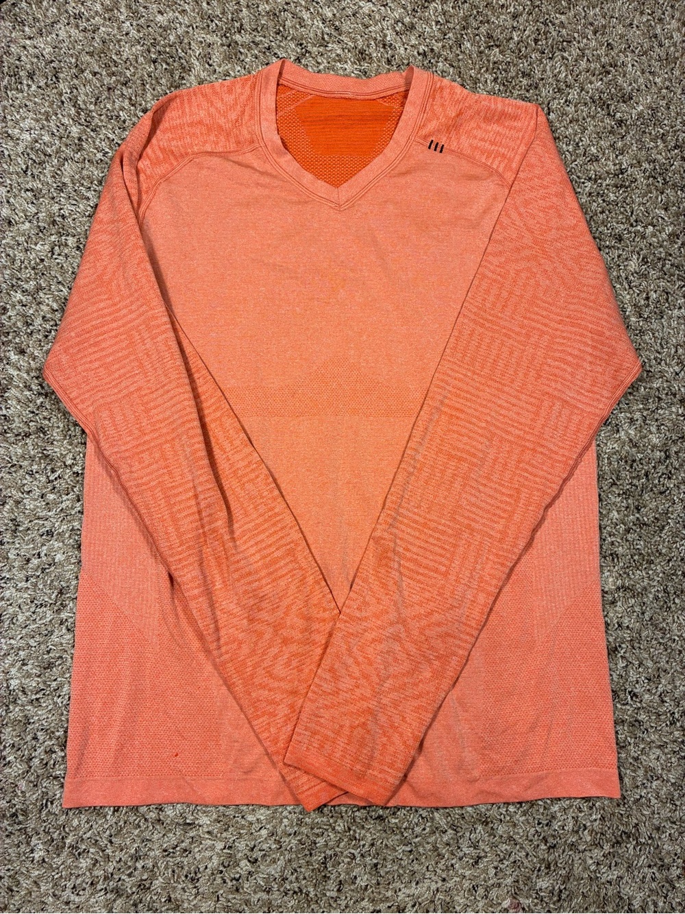 Lululemon Mens Metal Vent Tech Long Sleeve Tee Heathered Duck Sauce - Picture 3 of 15